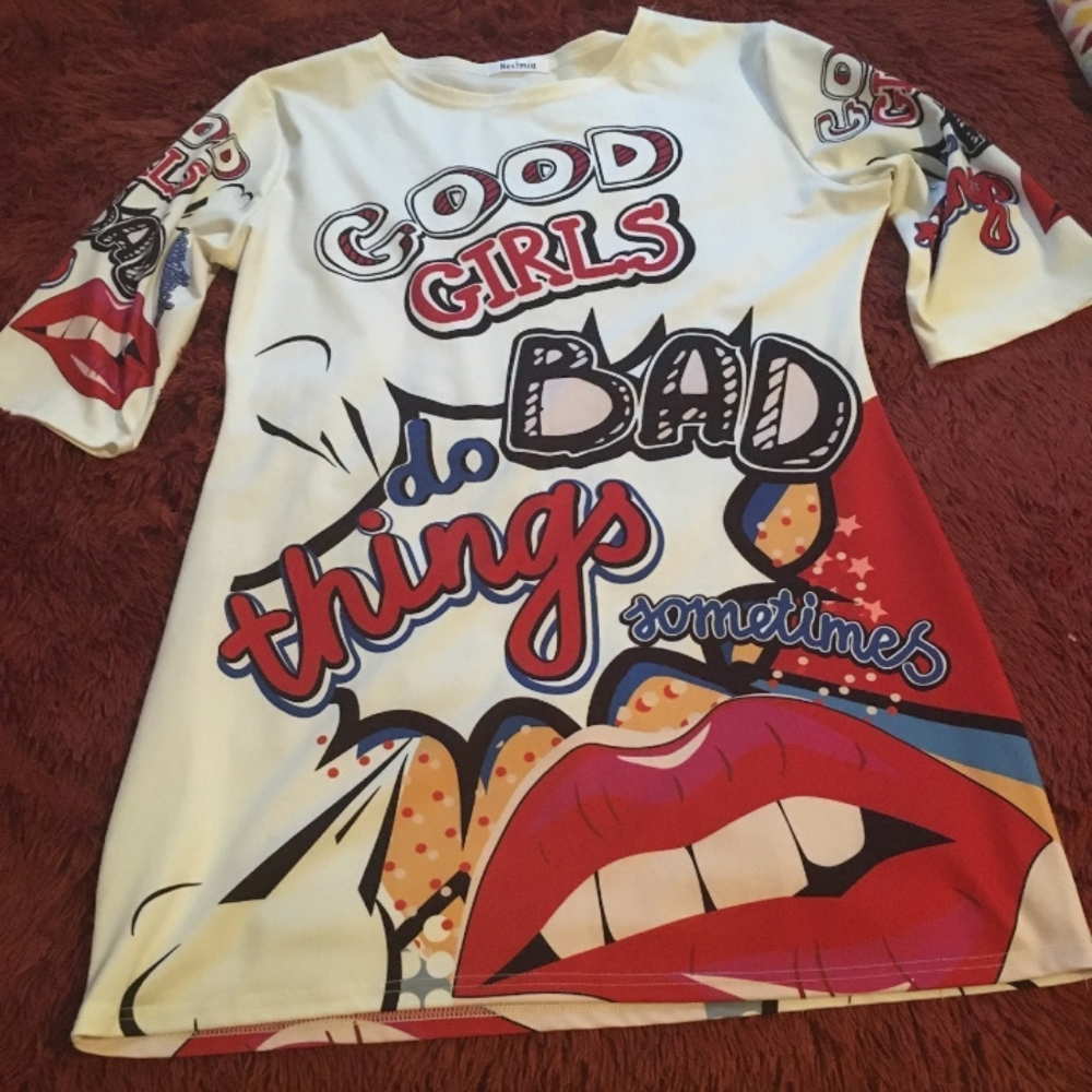Awesome fashion novelty ~ Good girls sometimes do bad things ~ dress